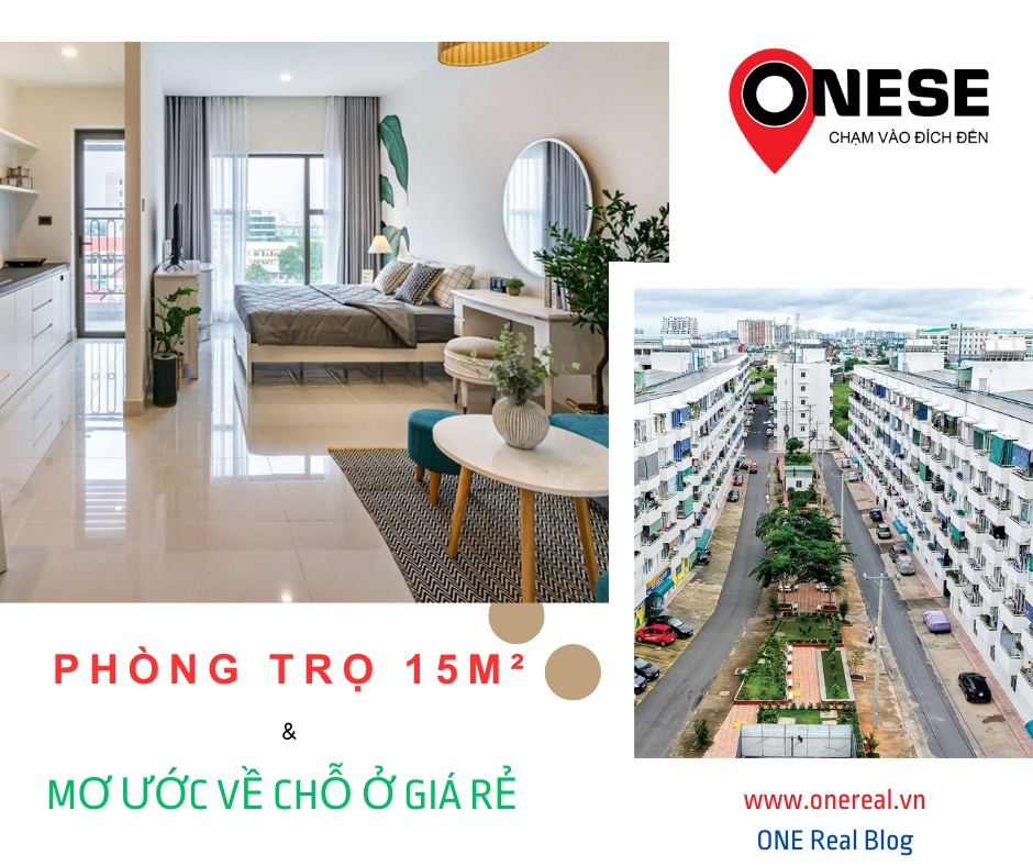 phong tro 15m² va mo uoc ve cho o gia re