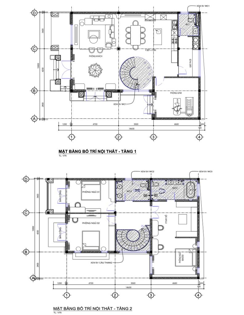 biet thu phu hop cho gia dinh tre voi hai phong cach noi that doc dao12